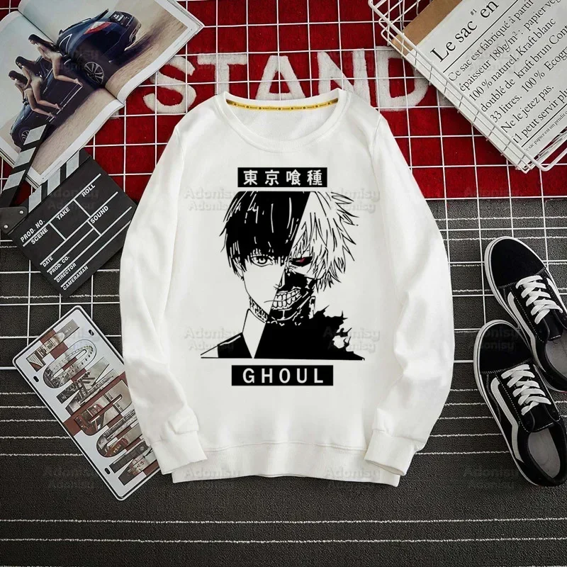 

Tokyo Ghoul Japanese Anime Hoodie Sweatshirts Men Kaneki Ken Pullover Harajuku Men's Hoodie Streetwear Casual Fashion Clothes