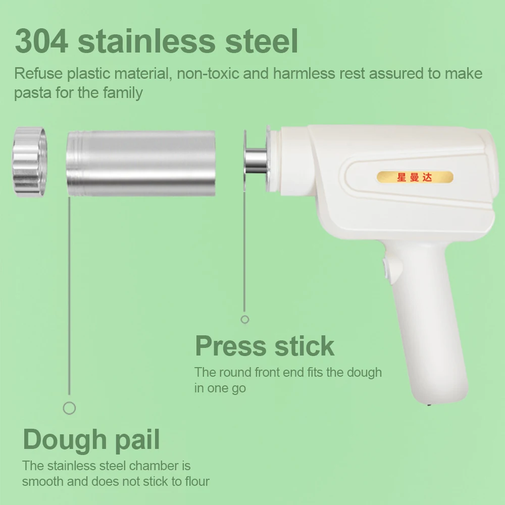 

Ручная электрическая машина для изготовления лапши 5-в-1, автоматическая машина для изготовления макаронных изделий, беспроводная портативная машина для приготовления лапши-спагетти