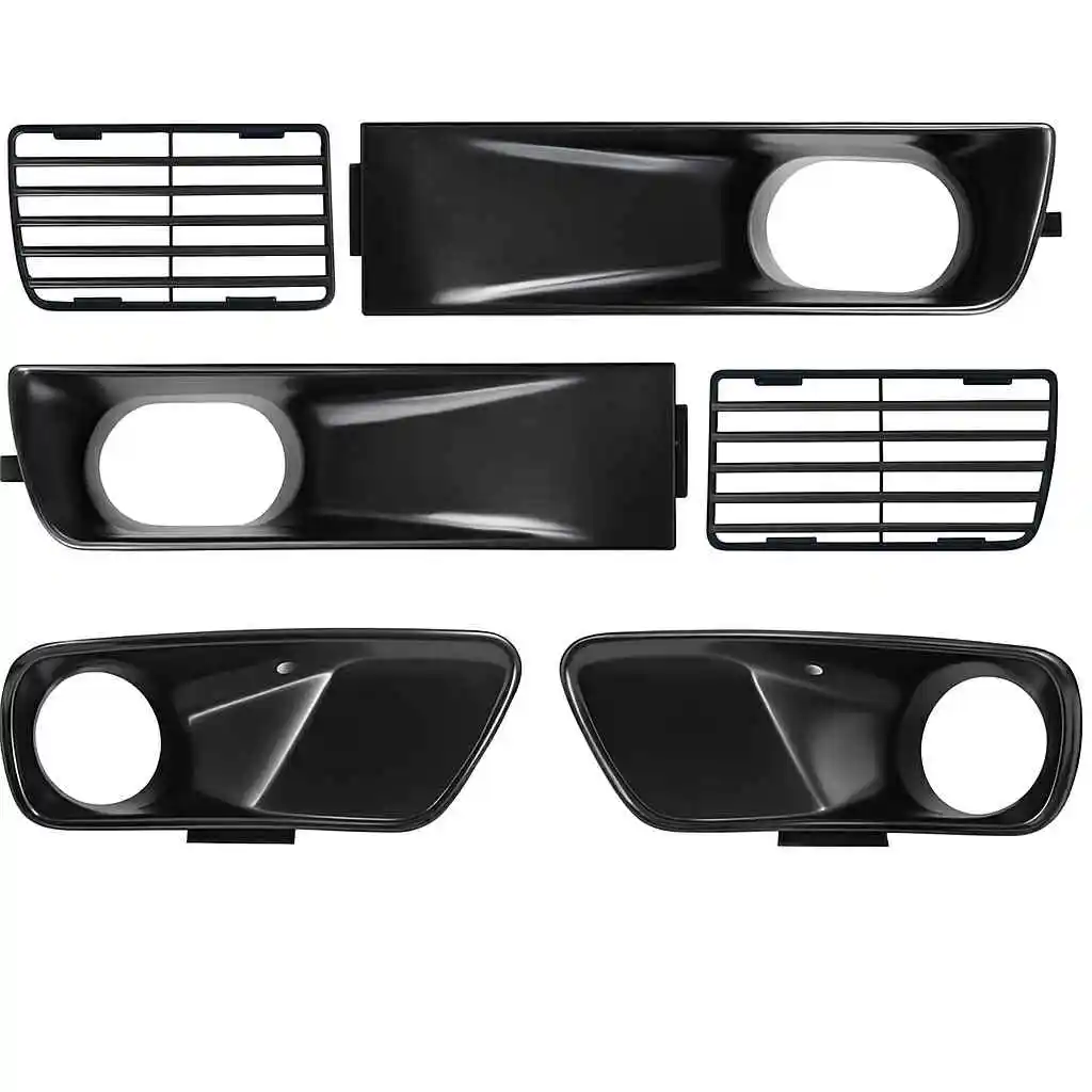 

A Set of 6 Pcs Front Bumper Air Intake Vent Signal Grille Cover Set For VW MK3 Golf GTI VR6 - For EURO Bumper ONLY