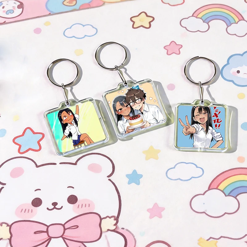 Anime D-Don't Toy with Me Acrylic Keychain Handmade Hanging Ornaments Clothes Backpack Decoration Accessories Gifts with Friends