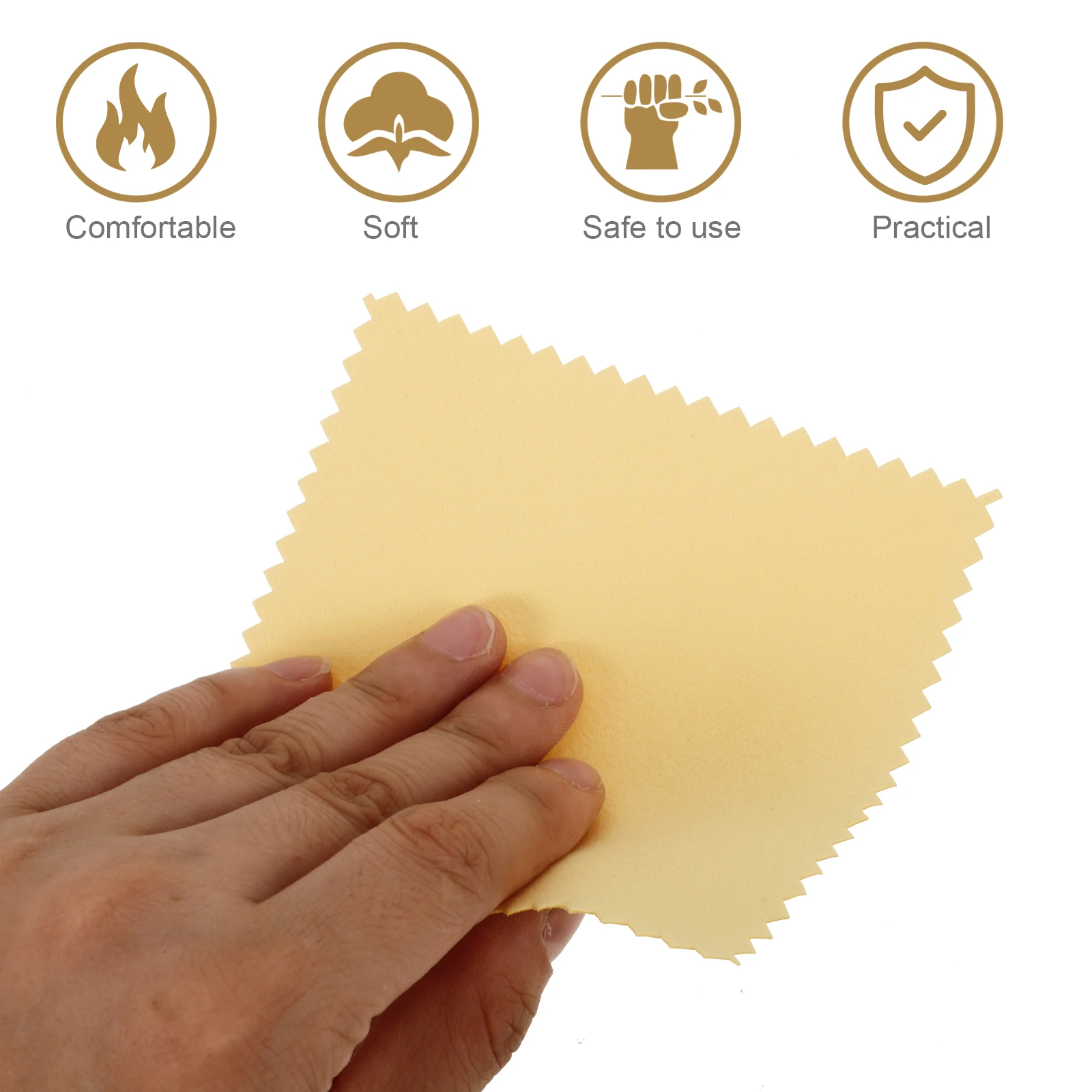 

10 Pcs Microfiber Towel Waxed Towels Car Polishing Tools Ring Applicator Yellow Dad
