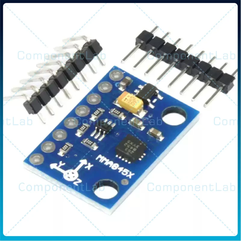 5-25pcs MMA8452 three-axis digital acceleration module, inclination and tilt sensor board, electronic building block GY-45