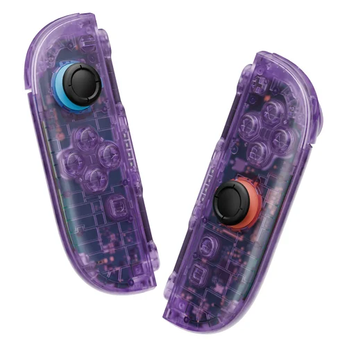 eXtremeRate Botones de carcasa de repuesto DIY para Joycon 2, tiras decorativas, soporte medio y herramientas para Nintendo Switch 2