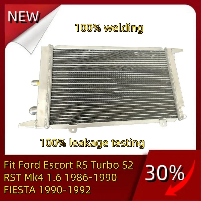

NEW TOP all Aluminum Radiator Fit Ford Escort RS Turbo S2 RST Mk4 1.6 1986-1990 FIESTA 1990-1992 1986 1987 1988 1990 1991 1992