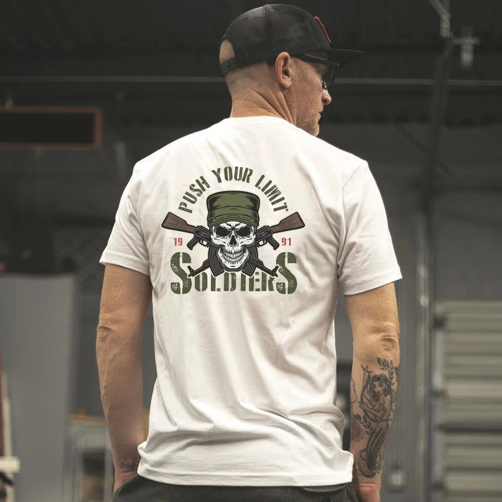 Hard Man Club Summer Short-Sleeved T-shirt 1991 We Are Warriors