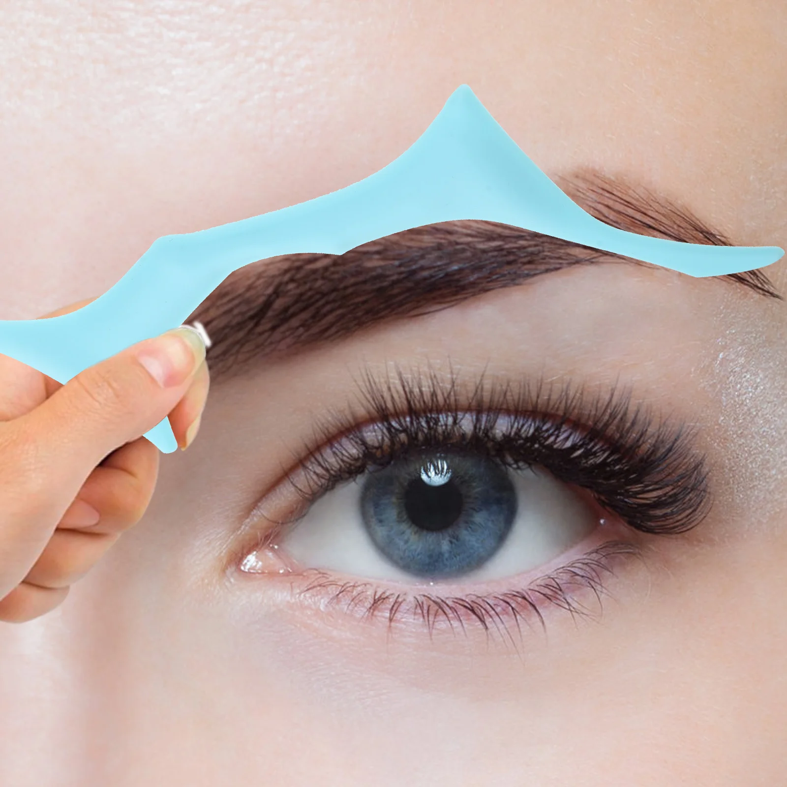 Plantilla para dar forma a las cejas, guía de plantilla para cejas, diseño de arco Natural, agarre cómodo, adecuado para todo tipo de piel para mujeres