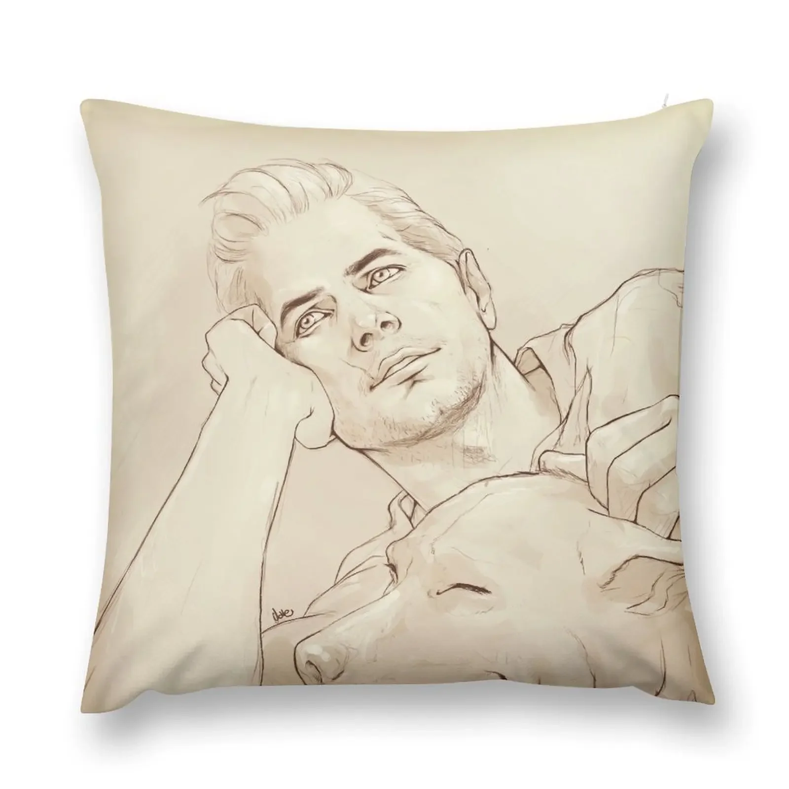 Looking at her (dreamy!Cullen) Throw Pillow Custom Cushion Luxury Pillow Case Cushion Cover For Sofa pillow