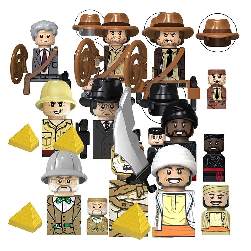 

TV Blocks TV6301 Indiana Jones Professor Henry Jones Mummies Movies Anime Bricks Dolls Mini Action Toy Figures Building Blocks