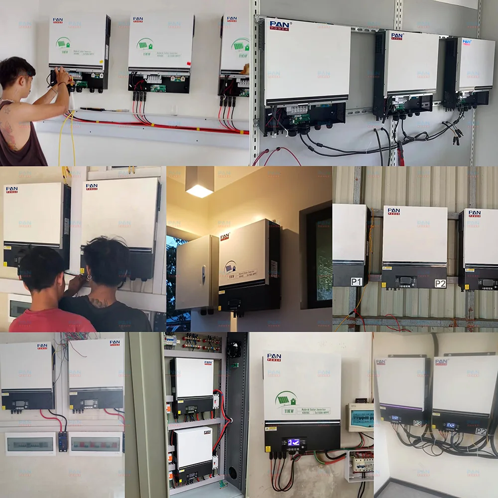 For Max 6 Unit Parallel 11KVA 11KW 10KW Parallel Hybrid Inverter