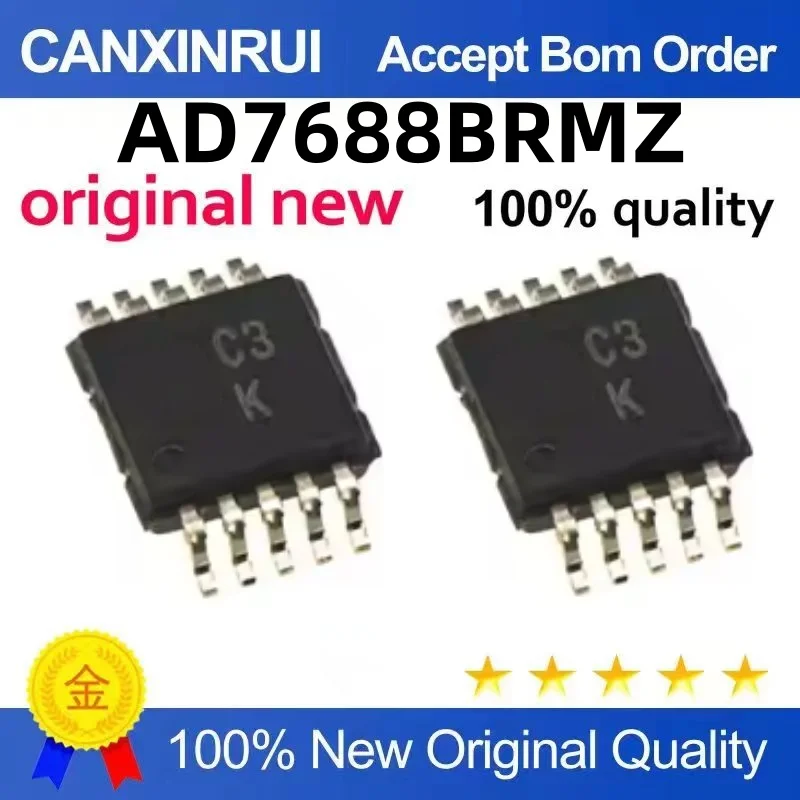 AD7688BRMZ Silk Screen C3K Digital-to-Analog Converter MSOP-10 Package Quality Assurance Welcome to consult