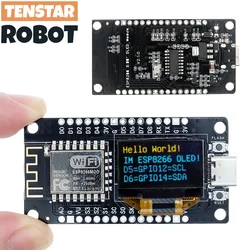 NodeMCU With OLED ESP8266 Development Board 0.96 Inch Display CH340 Driver Module for IDE/Micropython Programming