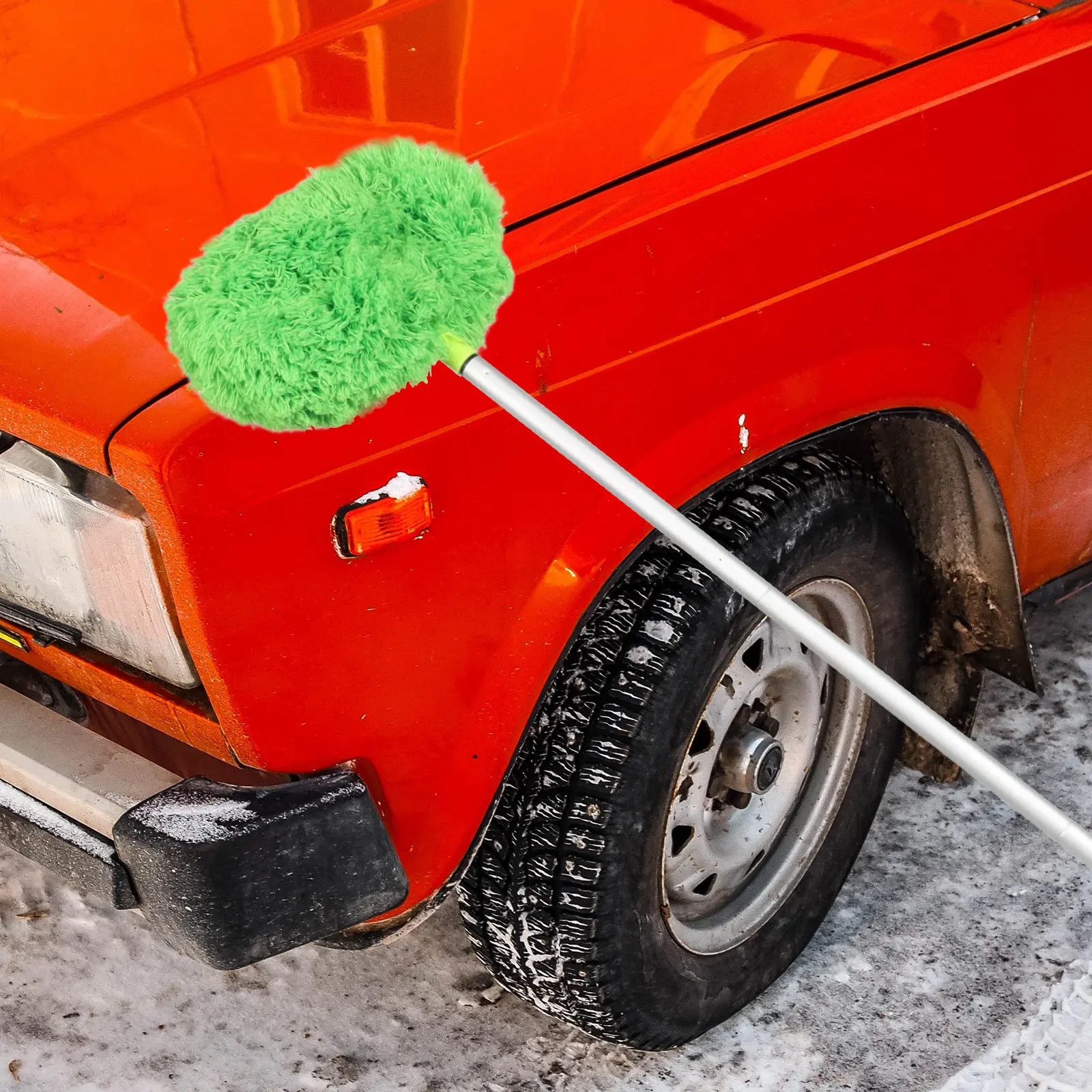 Extension Pole Duster Dusting Brush Lightweight Fiber PP Aluminum Alloy for Home Office Car Cleaning Cobweb Removal High Ceiling