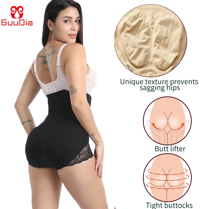 GUUDIA Tummy Control Panty Waist Trainer Slim Firm Compress Briefs High Waist Women Intimates Butt Lifter Shapewear Shapers