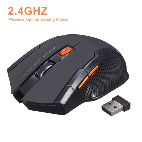 Portable 2.4G Wireless Mouse with USB Receiver 6 Buttons Adjustable DPI Gaming Mouse for PC Laptop Accessories