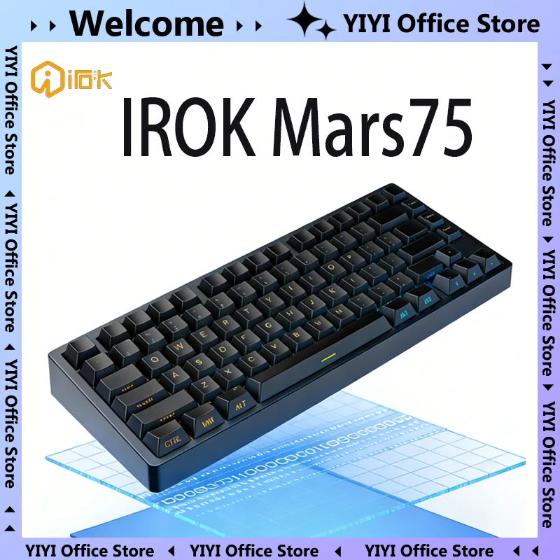 

IROK Carotmas Mars75 Pro Magnetic Keyboard 75% Layout 8K 0.001/0.125ms Low Latency Wired Gaming Mechanical Keyboard