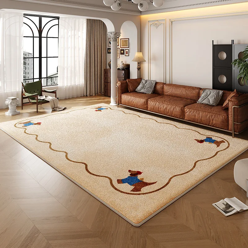 

Cartoon Dog Living Room Carpet Bedroom Floor Mat Household Waterproof Non-slip Bedside Blanket Children Room Decoration