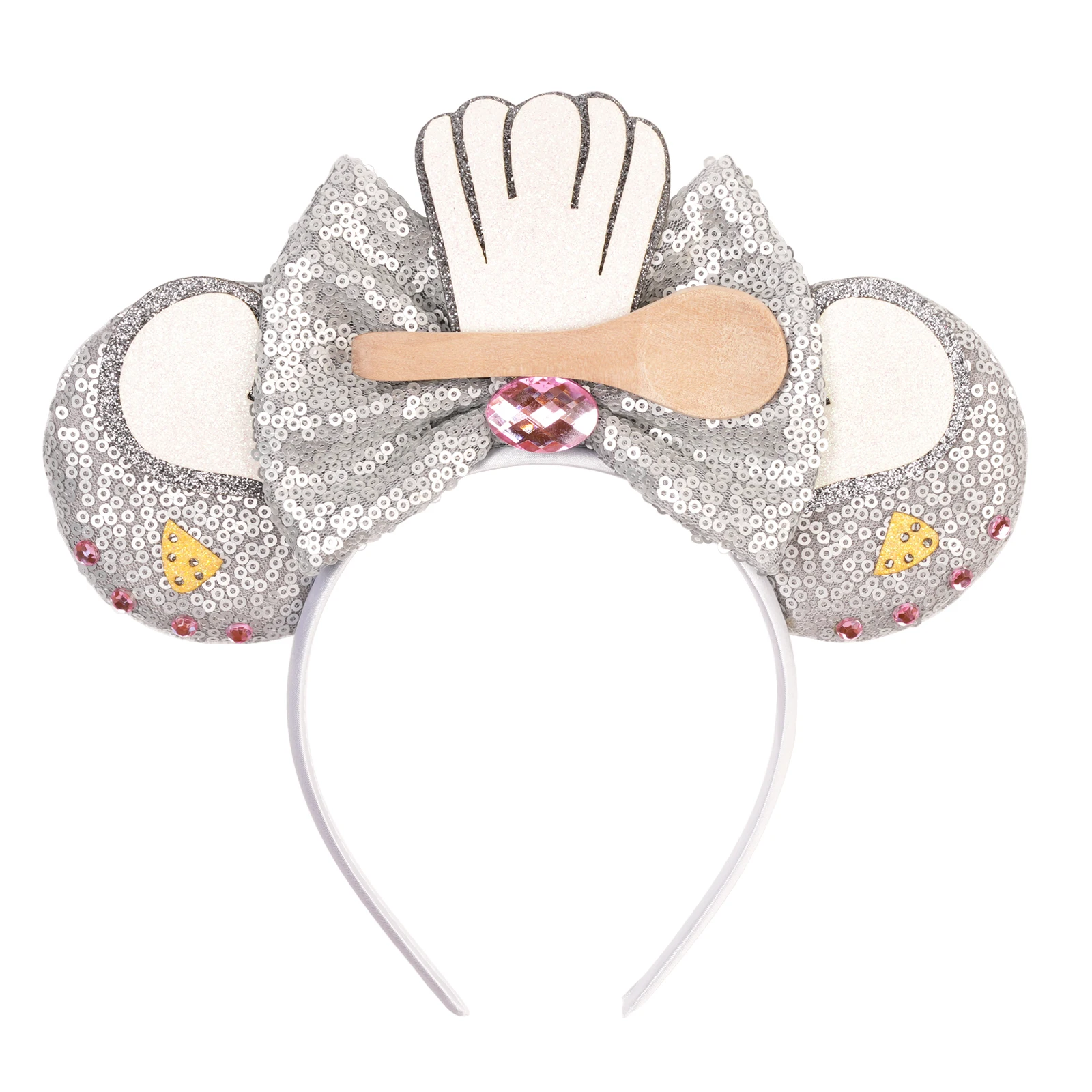 2026 Nieuwe Stijl Mickey Minnie Oor Hoofdband Pailletten Strikken Meisje Volwassen Kinderen Halloween Party Cosplay Haaraccessoires Prinses Haarband