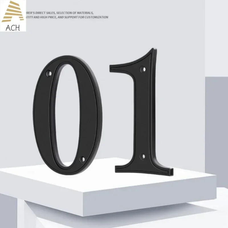 5 Inch Metal House Numbers for Outside, Modern Address Numbers for House, Anti-Rust Door Numbers for Front Door Garden Mailbox