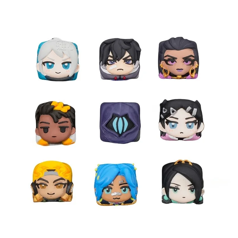 Valorant Themed Mechanical Keyboard Keycaps Jett Phoenix Gaming Peripherals Personalized Resin Material Laptop Keyboard Keycaps