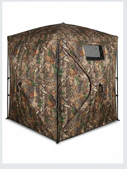 3-4 Person Oxford Camo Tent One Way See Through Window 1000mm Waterproof Fast Setup Outdoor Bird Watching Blind