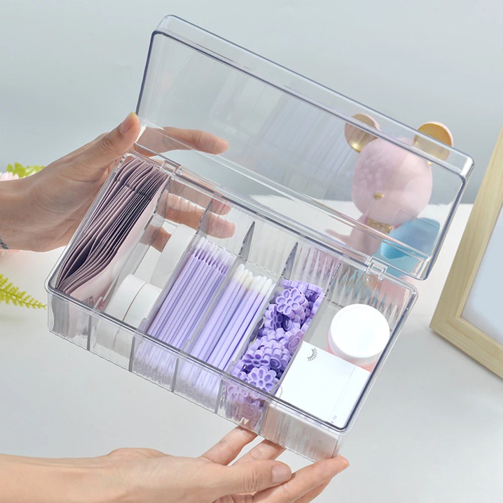 Wimper Opbergdoos Acryl Make-up Tool Organizer Desktop Supplies Valse Wimper Extension Gereedschap Houder Cosmetica Case Groot