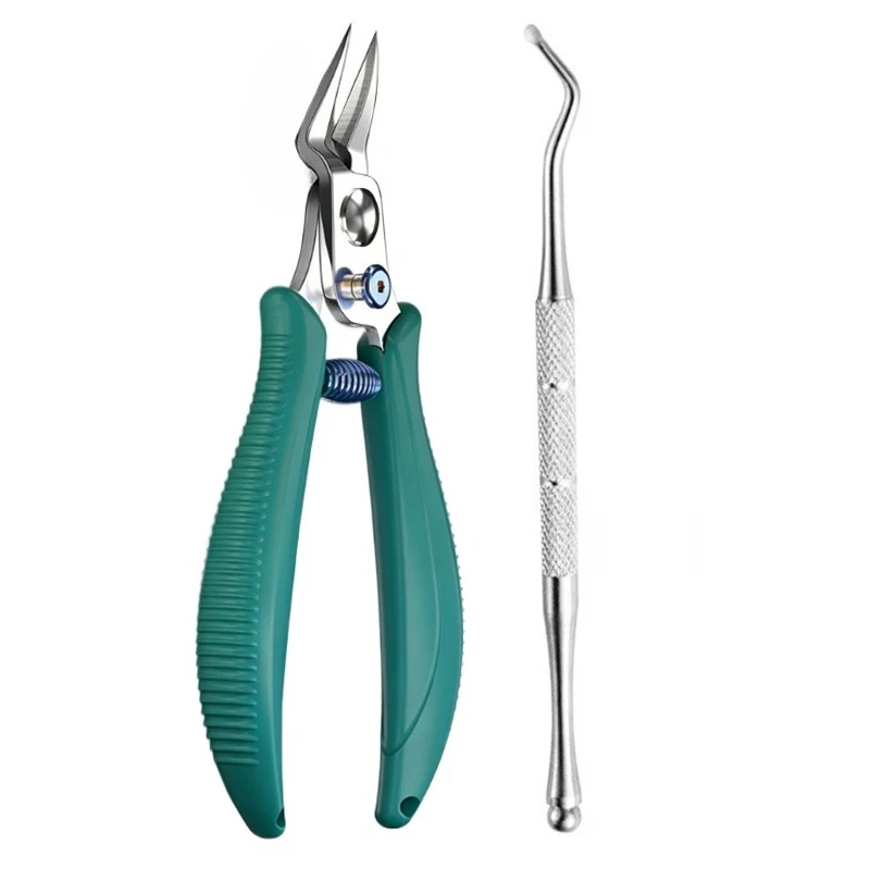 Ouriner Stainless Steel Nail Clipper Modern Eagle Beak Toe Nail Clippers for Nail Grooves and Embedded Nails Concave Blade