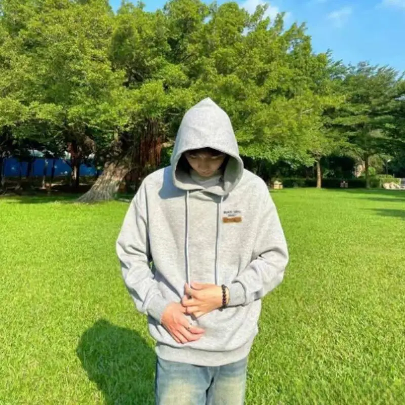 

Молодежная одежда Мужская одежда Осенне-весенняя одежда Футболки для отдыха Толстовка Свободное пальто Мужская одежда Тенденция домашней одежды Новый стиль Y2K