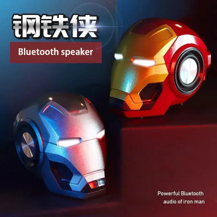 Alto-falante Bluetooth sem fio Bumblebee Iron Man Bluetooth Áudio Alto Presente de desenho animado