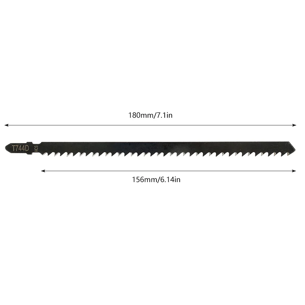 Scie sauteuse HCS T744D, 5 pièces, pour une coupe rapide et droite, lame en T pour bois et plastique