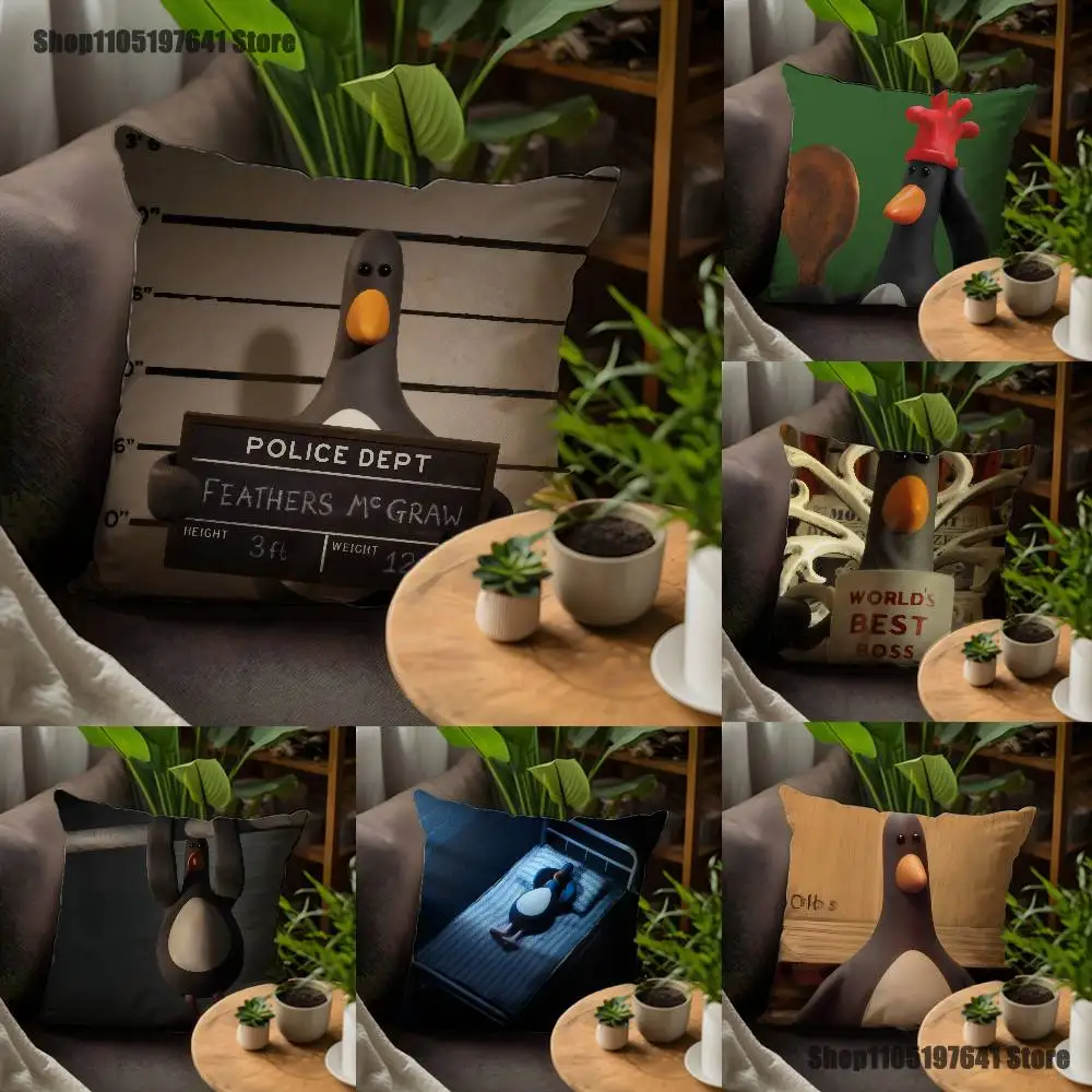 

F-Feathers M-McGrawS Pillow Case For Sofa Decor Car Office Room Printing Cushion Cover Decorations and Protector