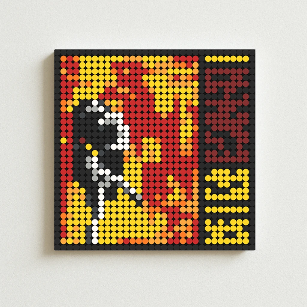 

G-Guns N' Roses Use Your Illusion I Album Cover DIY Pixel Mosaic Building Blocks Set Bedroom Living Room Home Wall Art Decor
