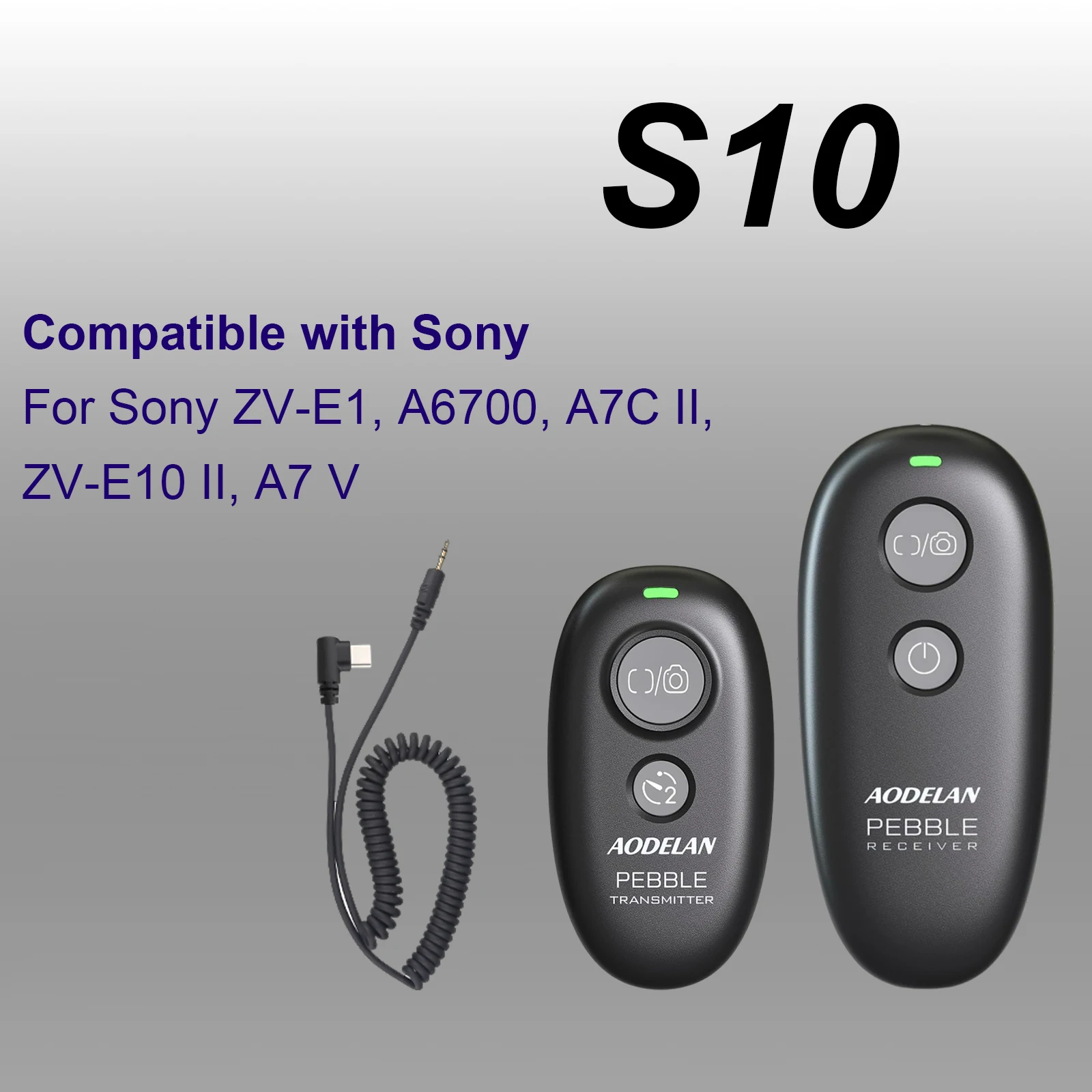 

AODELAN 2.5mm to USB-C Terminal Wireless Camera Remote Control Shutter Release For Sony ZV-E1, A6700, A7C II, ZV-E10 II, A7 V