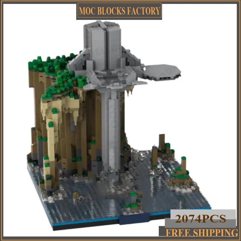 

Звездная модель фильма Moc, строительные кирпичи, Ultramicro Castle, диорама, технология, модульные блоки, подарки, рождественские игрушки, наборы «сделай сам», сборка