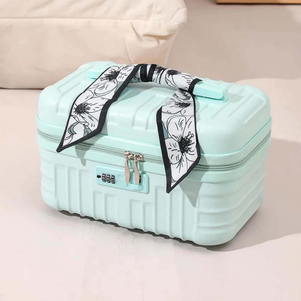 Easy To Carry 17 Inch Cosmetic Case Portable Large Capacity Mini Luggage Bag Waterproof Fashionable Makeup Bag Women's Handbag