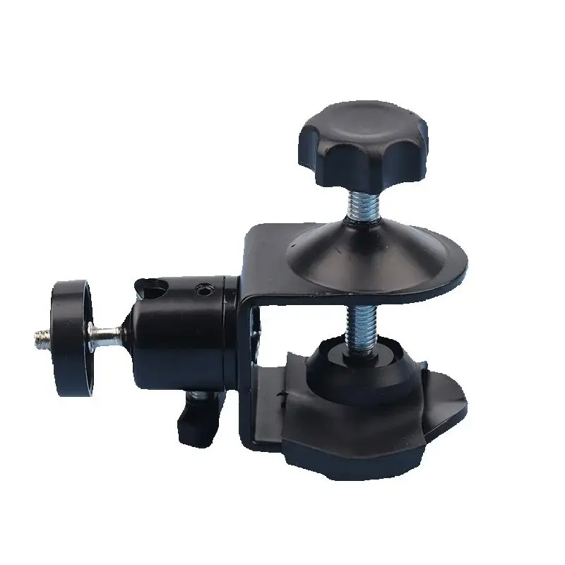 Metal Clamp With 360° Mini Ball Head Quick Release Clamp Bracket Tripod Mount 1/4 Screw Clip For Flash Light Mic Monitor Camera