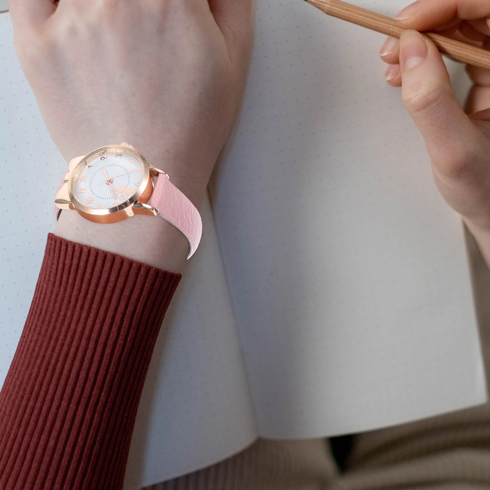 ساعات للمعصم البسيط المقاوم للماء كارتون كوارتز تناظرية، إبزيم قوي، حفظ الوقت الدقيق من البولي يوريثان #1