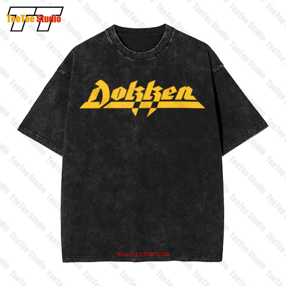 Dokken Metal Rock Band Logo Vintage camiseta extragrande MF2J