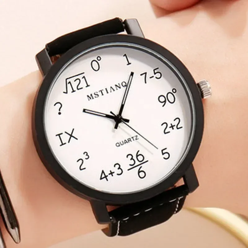 Couple Watches Unisex Student Simple Watch Large Dial Personalized Quartz Movement Alloy Dial Watch Korean Style Reloj Mujer