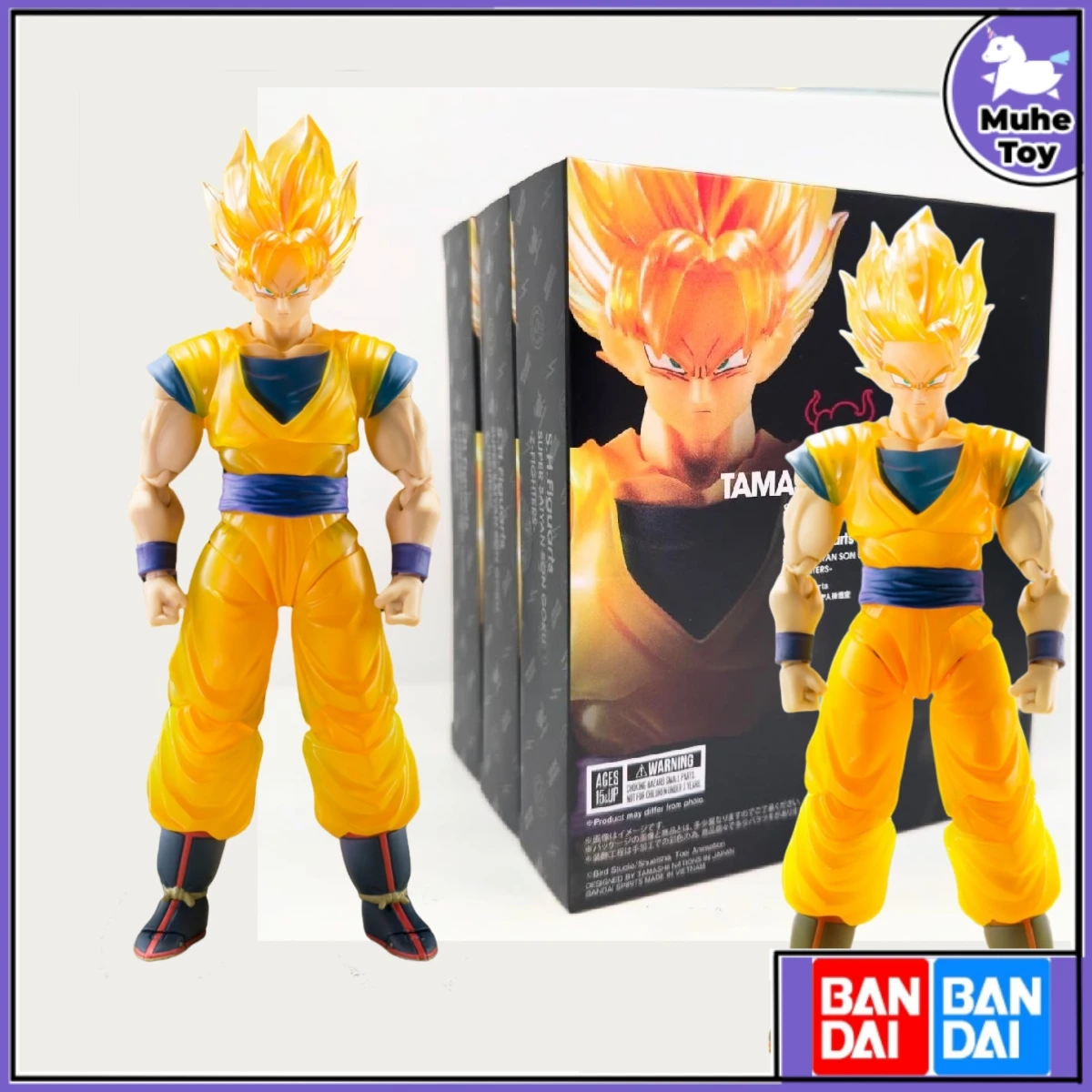 

Bandai Dragon Ball Z TAMASHII NATIONS STORE S.H.Figuarts Super Saiyan Son Goku Z Солдатская модель игрушки