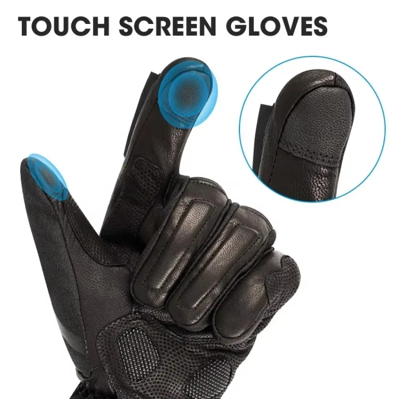 

2026New Rechargeable Battery Heated Gloves for Winter Riding Skiing Motorcycling