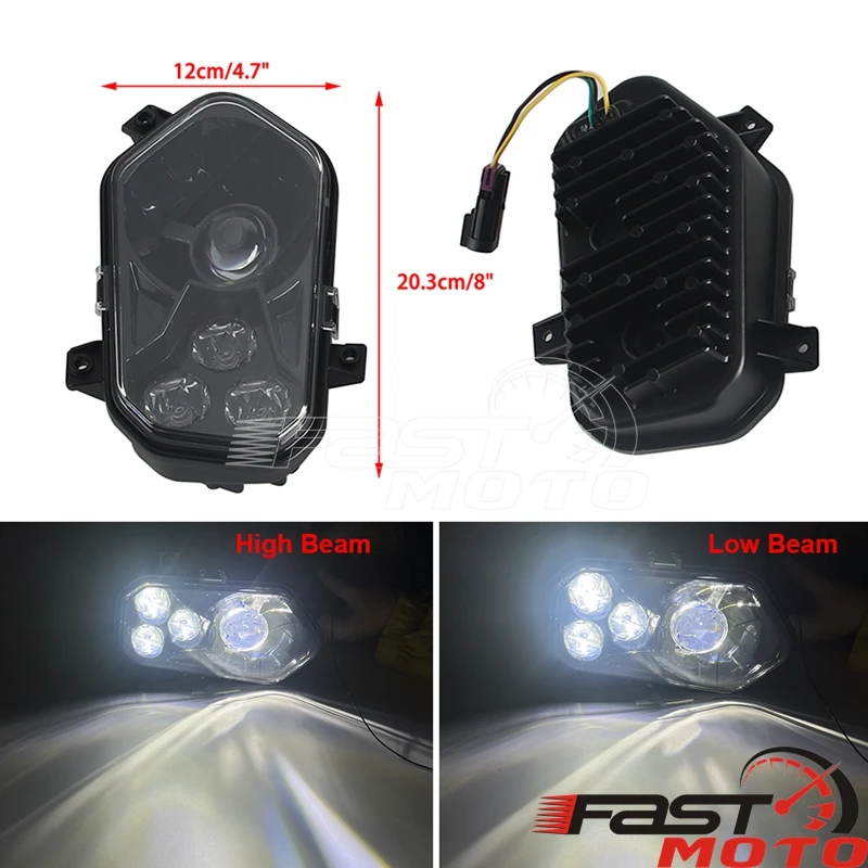 ATV LED المصباح عالية منخفضة شعاع كشافات ل بولاريس RZR 570 800 XP 900 الحارس 900/800/700 EV ETX Hawkeye ACE 325 500 570 900