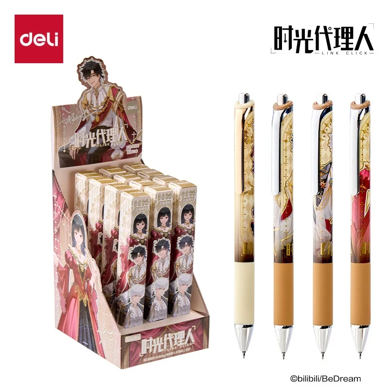 En stock – Boîte mystère de 12 stylos neutres – Pointe bille 0,5 mm – Stylo neutre à pression fluide – Séchage rapide – Fournitures de bureau et scolaires