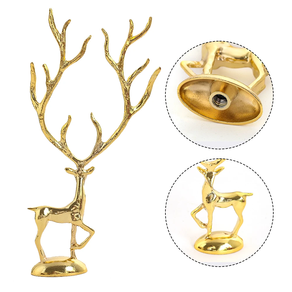 Gold Elk Animal Shape Figurine Alloy Electroplated Crafts Solid Metal Decorative Article Creative Home Decoration Accessories - Image 6