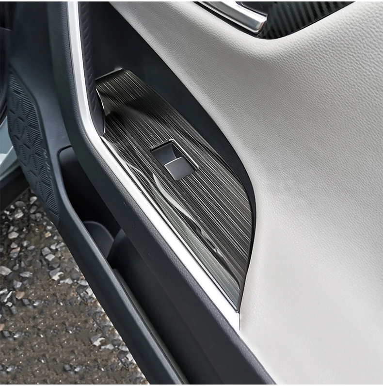 Für Toyota RAV4 XA50 2019 2020 2021 2022 2023 2024 2025 Hybrid Edelstahl Auto Fensterheber Schalter Knopf Abdeckung Aufkleber – Detail 11