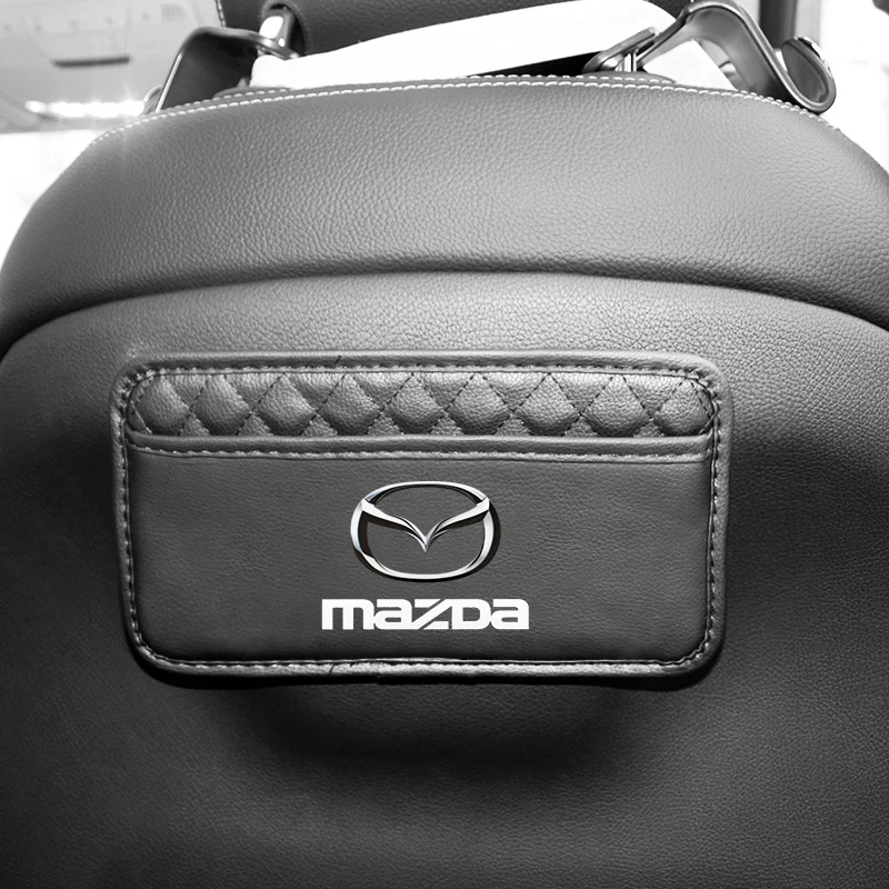 PU Leather Car Storage Pocket Seat Center Console Organizer Bag Sticker for Mazda 2 Axela Atenza Speed CX3 CX4 CX5 Demio - Vehic