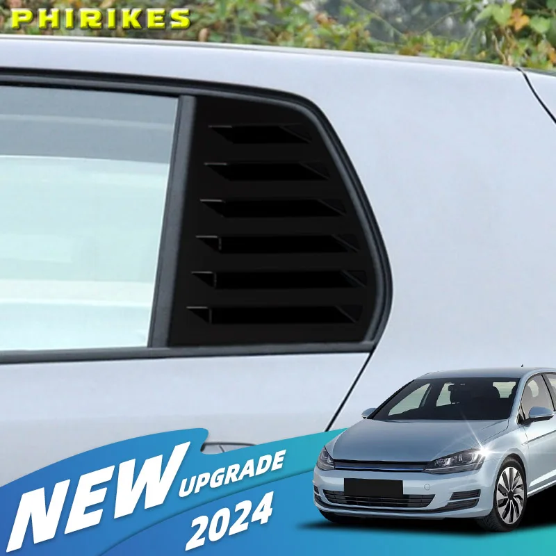 For VW GOLF 6 MK6 2008-2012 2PCS Car Rear Shutter Cover Trim Window Louver Side Vent Trim Auto Decoration