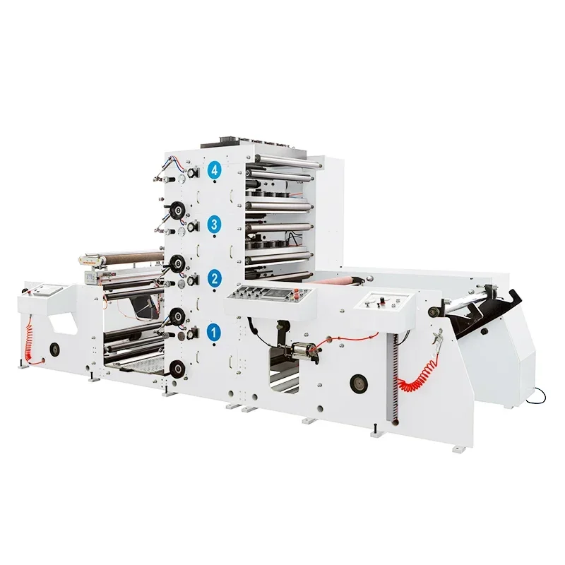 Time-Saving Simply Operating 4 Color Paper Cup Flexo Printing Machine for Ice-Cream/Coffee Paper Cup