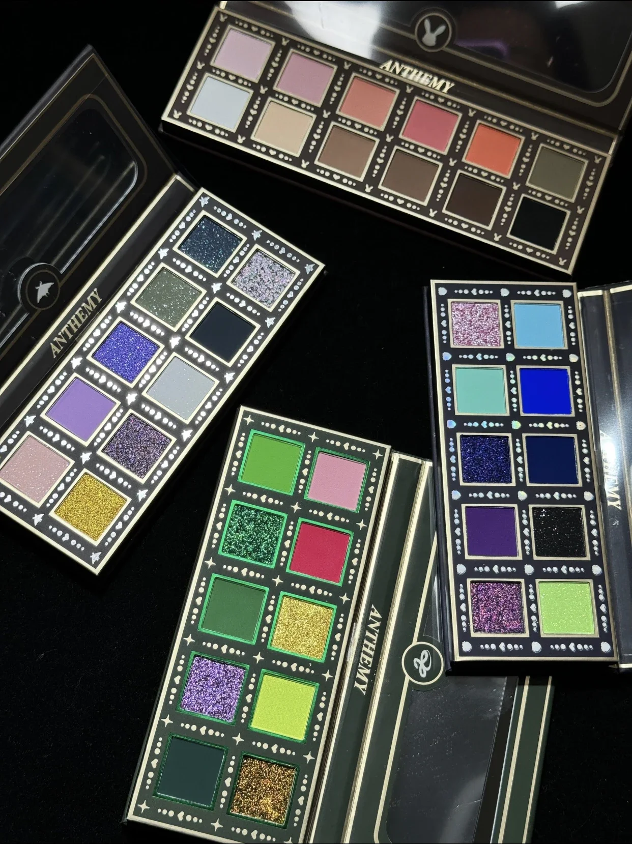 アンセミー 10 カラー マット パール シマー グリッター カメレオン アイシャドウ パレット