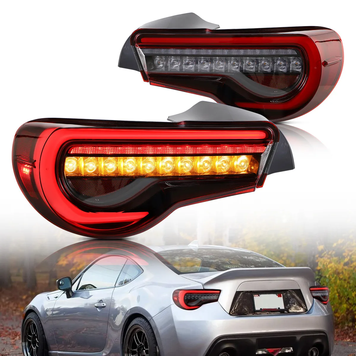 

Wholesale price LED carlight with sequential GT86&FT86 rear lamp 2012-2016 led Scion FR-S tail lights For toyota 86