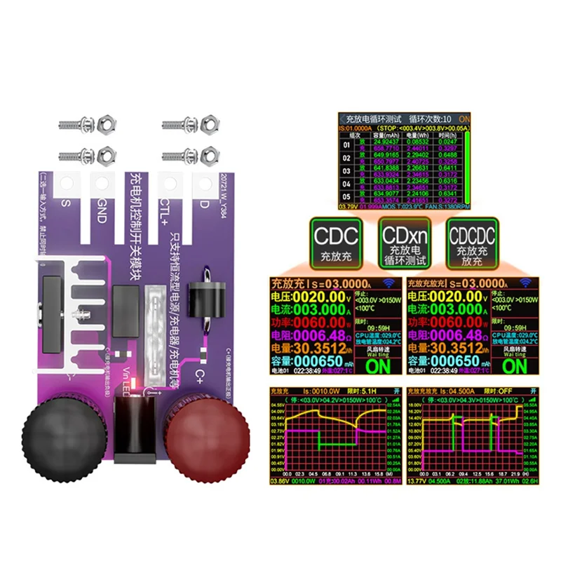 Placa de interruptor de controle de carregamento A25F-CL24R para teste de fonte de alimentação de carga eletrônica testador de capacidade de carga de bateria